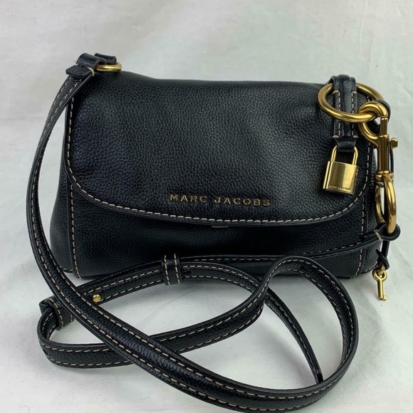 MARC JACOBS Mini The Boho Grind Leather Shoulder Bag - Picture 1 of 8